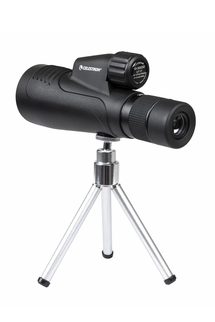 Outland X 10-30x50mm Zoom Monocular with Tripod by Celestron