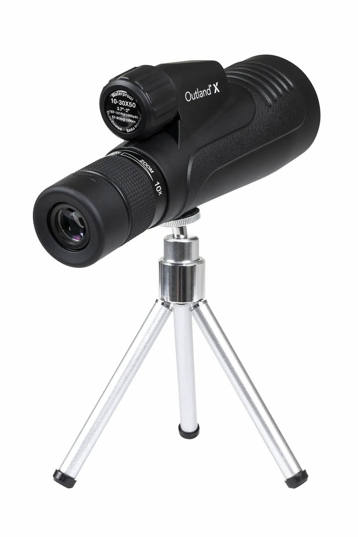 Outland X 10-30x50mm Zoom Monocular with Tripod by Celestron