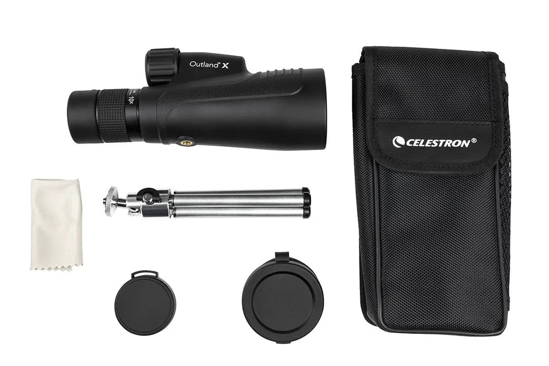 Outland X 10-30x50mm Zoom Monocular with Tripod by Celestron