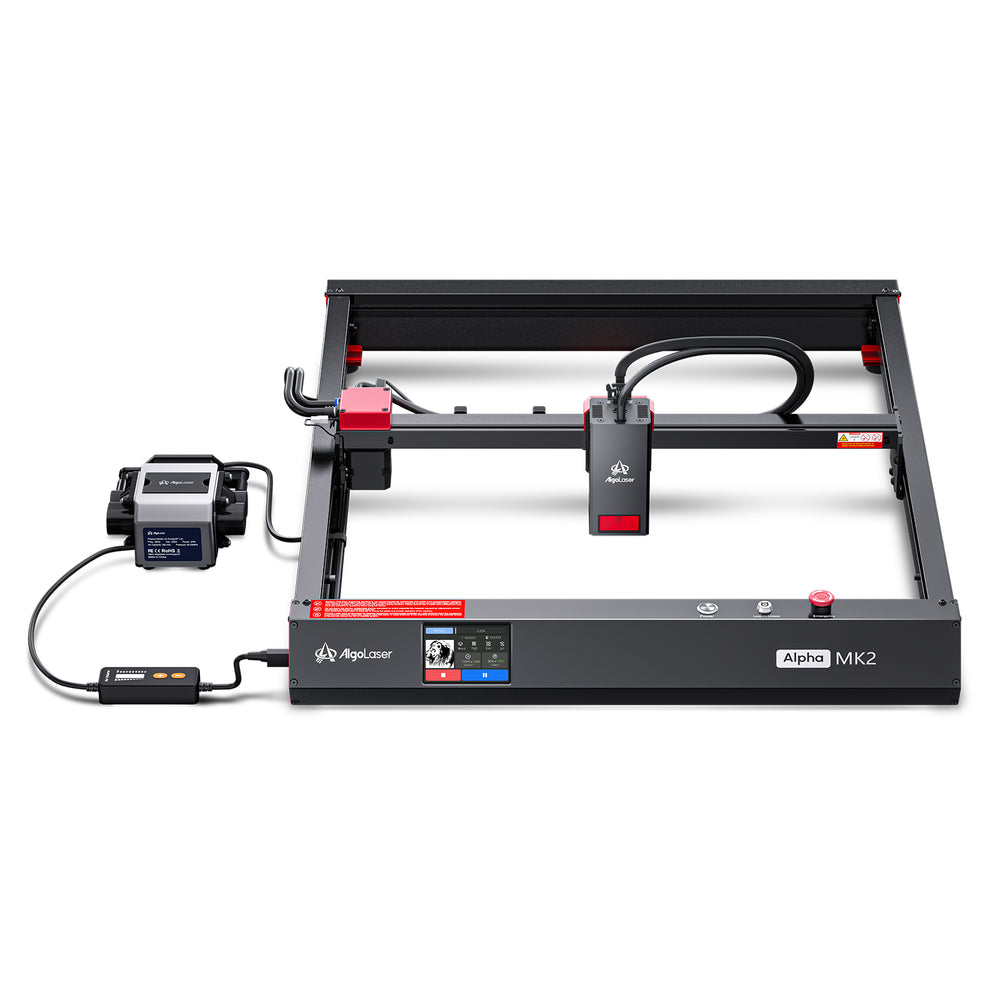 Algolaser Alphas MK2 20W Laser Engraver Diode Laser 20000mm/min Smart Touchscreen 32GB Storage Multi-Software Support