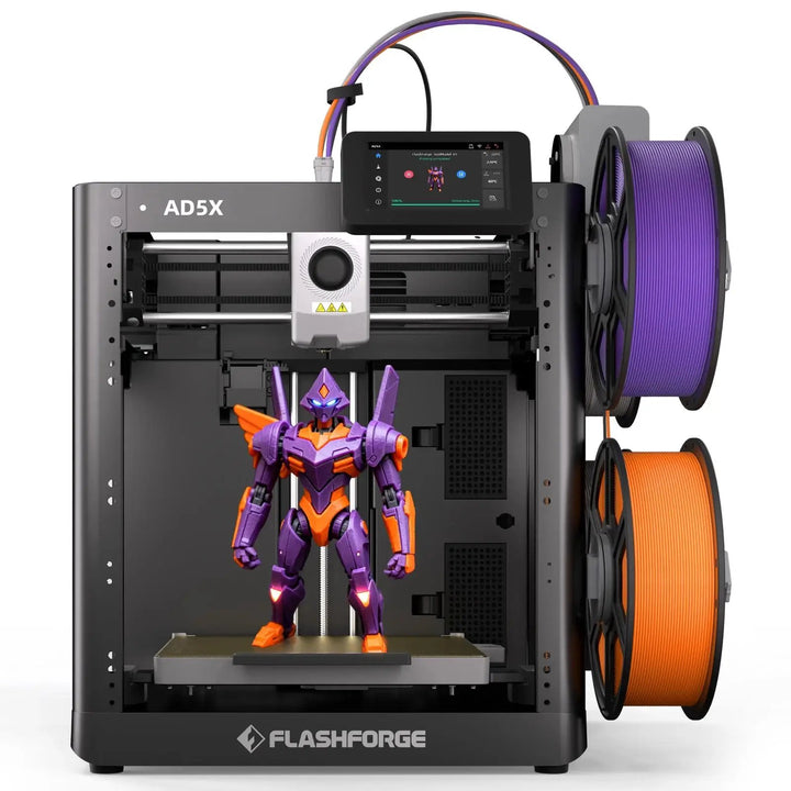 Flashforge AD5X 3D Printer, Multi-Color Printer for Beginners Home DIY, 1Count, 8.7 X 8.7 X 8.7" by Flashforge