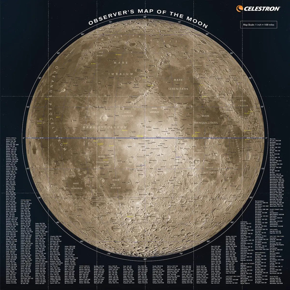 Observer’s Map of the Moon by Celestron