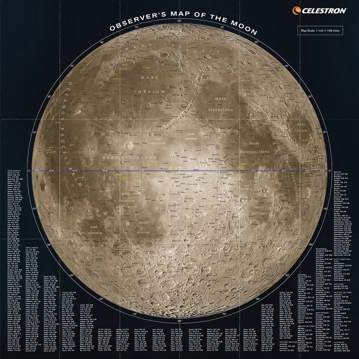 Observer’s Map of the Moon by Celestron