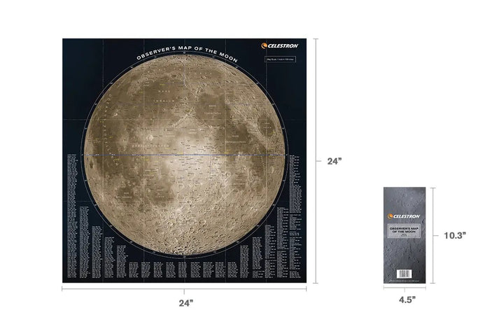 Observer’s Map of the Moon by Celestron