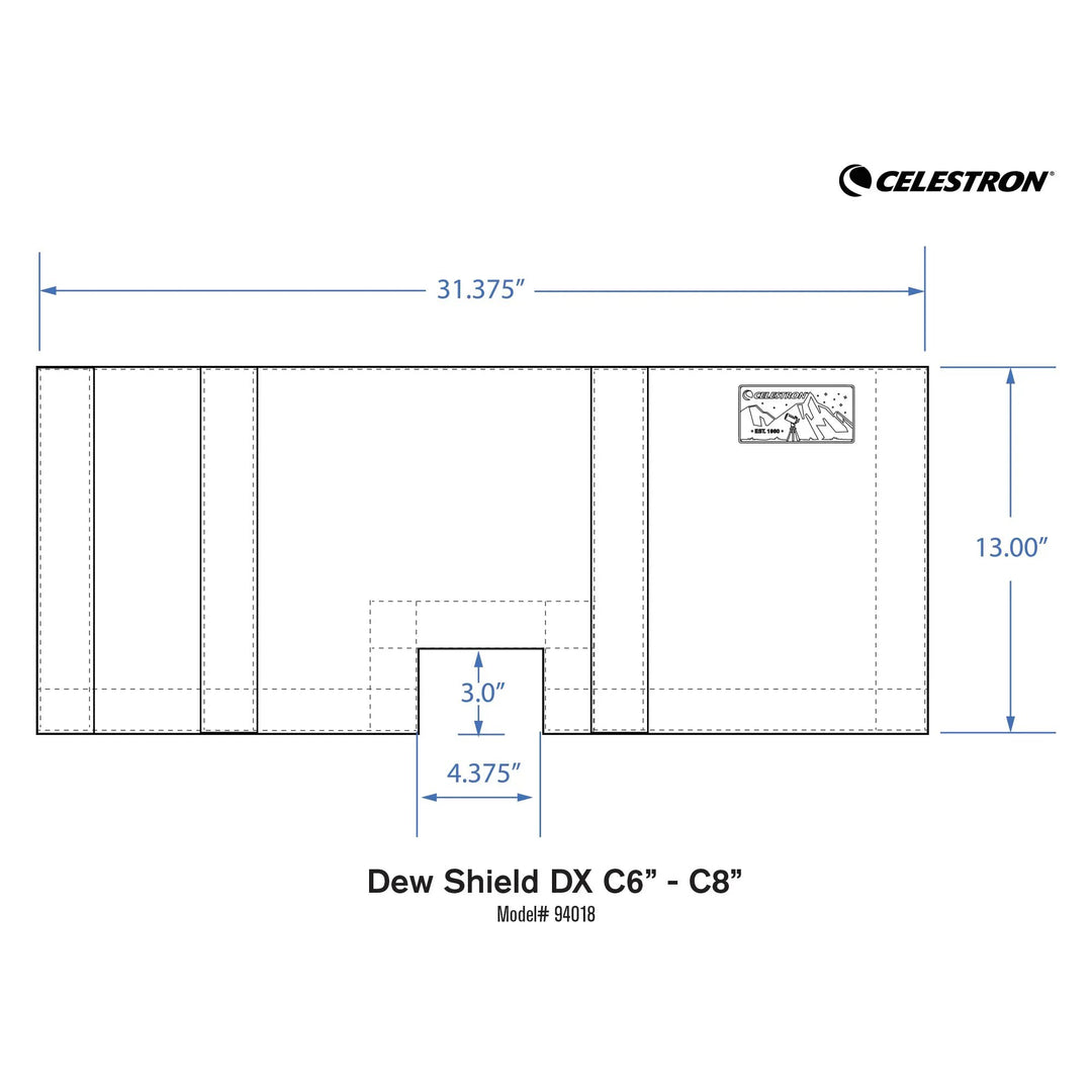 Dew Shield DX for C6 & C8 by Celestron