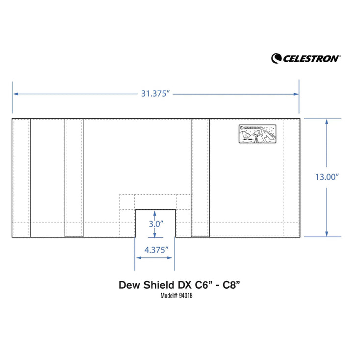 Dew Shield DX for C6 & C8 by Celestron