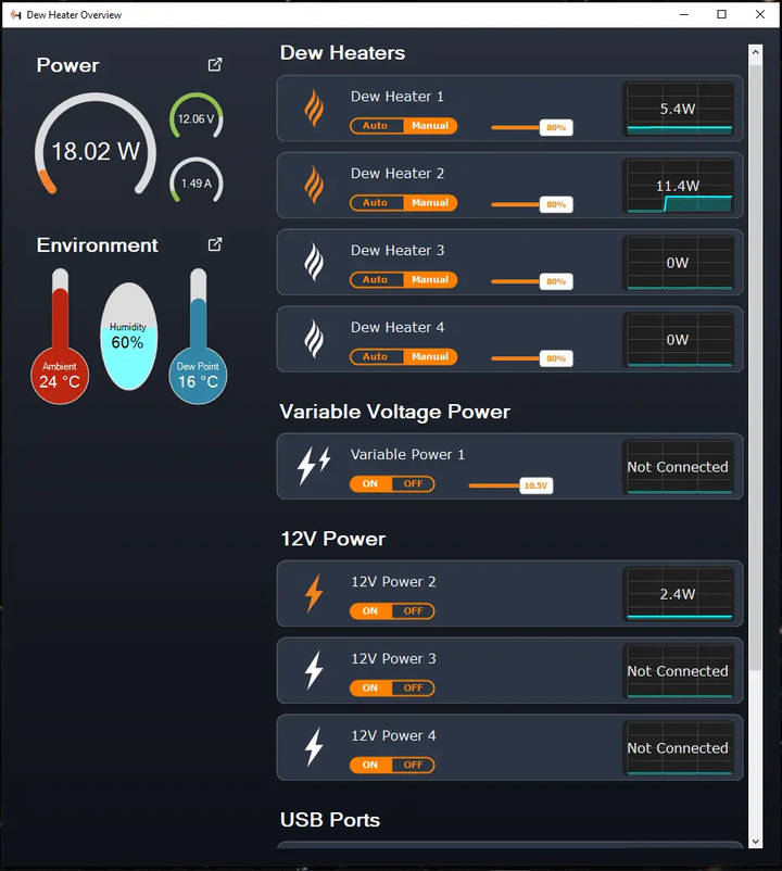 Smart DewHeater and Power Controller 4X by Celestron