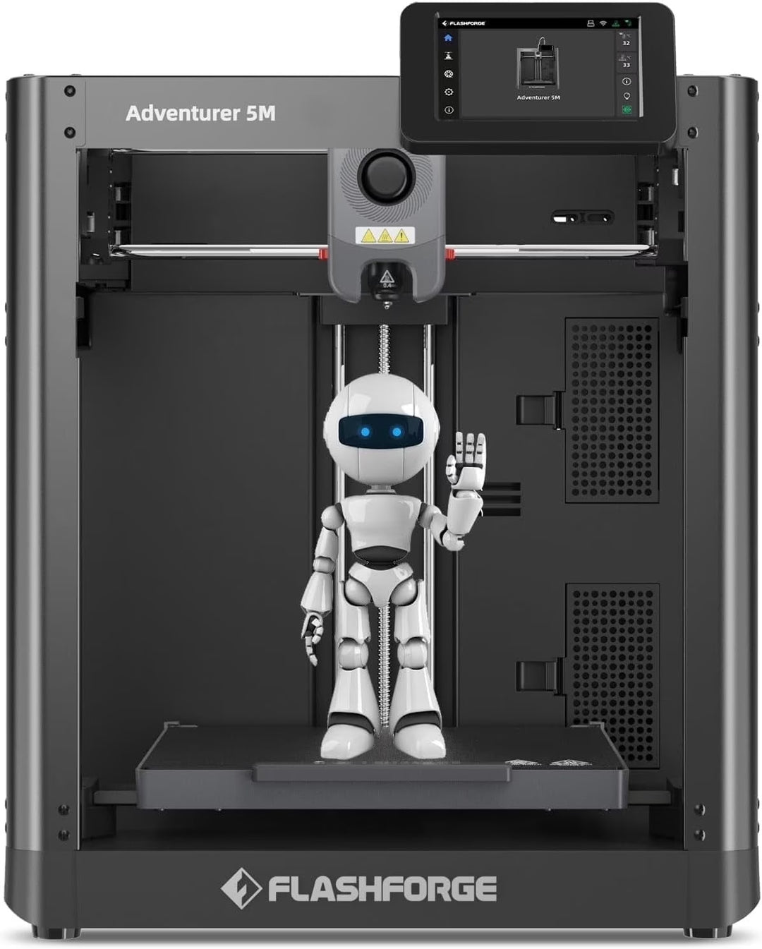Flashforge 3D Printer Adventurer 5M, 3D Printers for Beginners Home DIY, High Speed Print Size 8.7 X 8.7 X 8.7In, Black