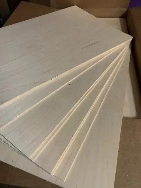 BB/BB Grade 45 SHEETS - 3.5mm Baltic Birch Perfect for lasers/Glowforge BULK BOX - FREE UPS SHIPPING by Laser Wood Supplies