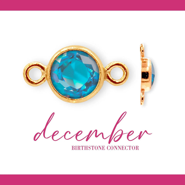 Birthstone Connectors | 4mm | 14K Gold Filled Yellow by Sunstone Welders