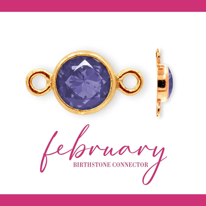 Birthstone Connectors | 4mm | 14K Gold Filled Yellow by Sunstone Welders