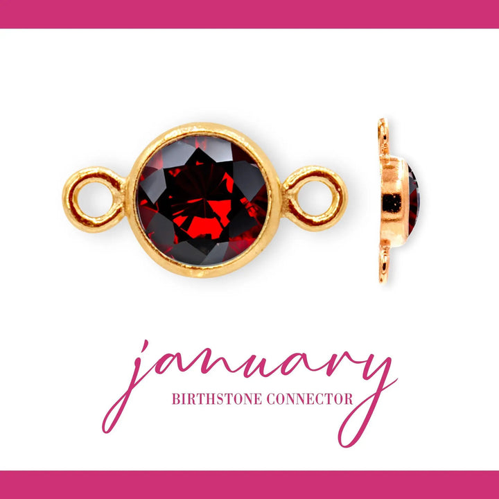 Birthstone Connectors | 4mm | 14K Gold Filled Yellow by Sunstone Welders