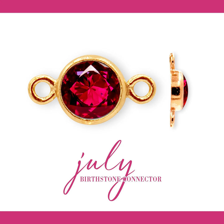 Birthstone Connectors | 4mm | 14K Gold Filled Yellow by Sunstone Welders