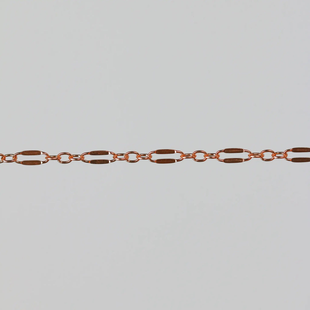 Bryce Permanent Jewelry Chain, Dapped Oval Design, Small Round Links, Available in Gold Filled and Silver by Sunstone Welders