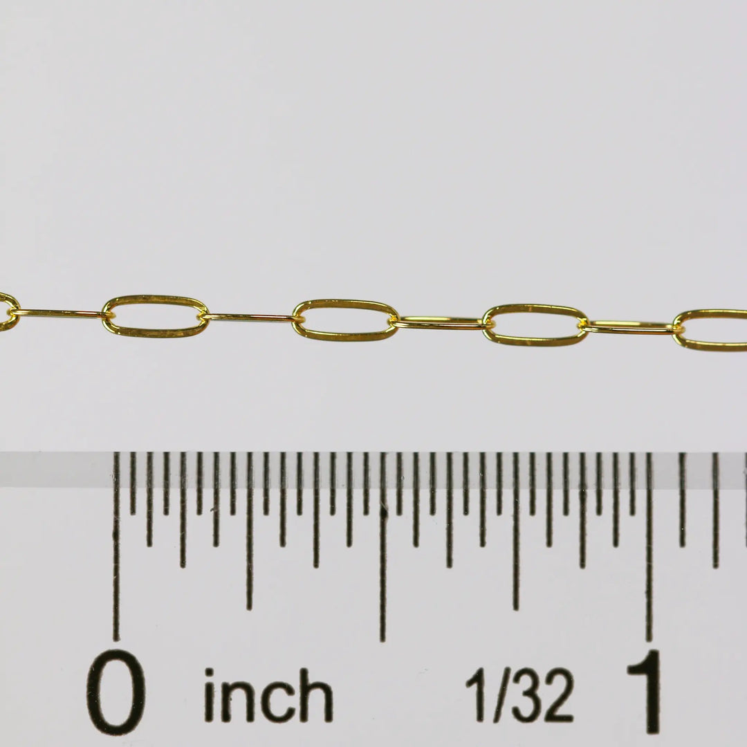 Chloe Permanent Jewelry Chain, Oval Cable Design, Flat Oval Links, Available in Gold Options and Silver by Sunstone Welders