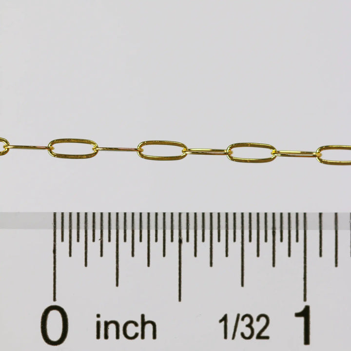 Chloe Permanent Jewelry Chain, Oval Cable Design, Flat Oval Links, Available in Gold Options and Silver by Sunstone Welders