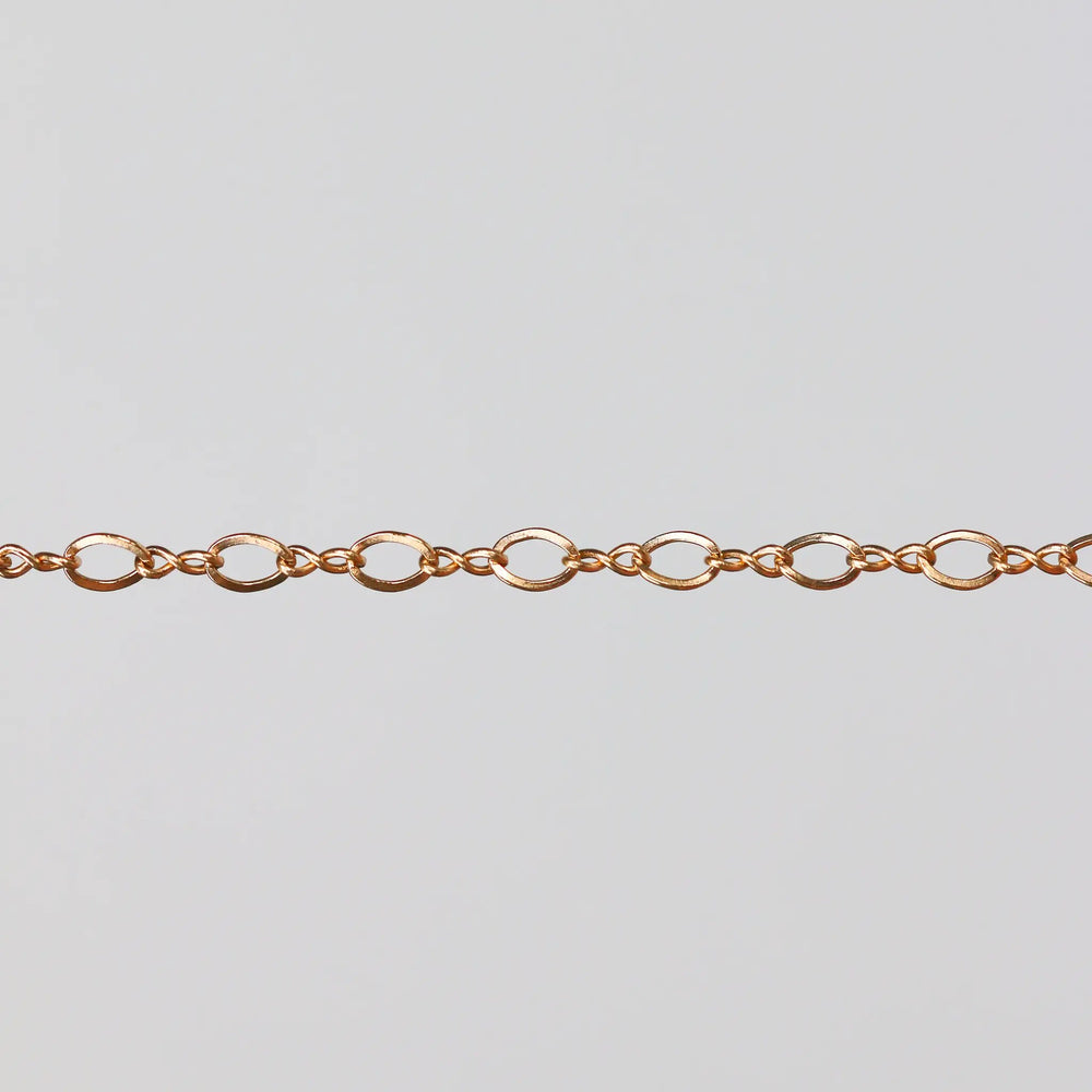 Grace Permanent Jewelry Chain, Figure 8 Design, Figure 8 Links, Available in Gold Options and Silver by Sunstone Welders