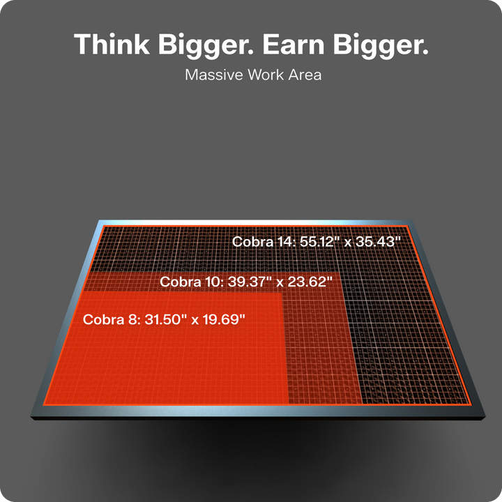 OneLaser Cobra™ 8 - Workshop Essential Laser Engraver/Cutter (90W Glass) by OneLaser