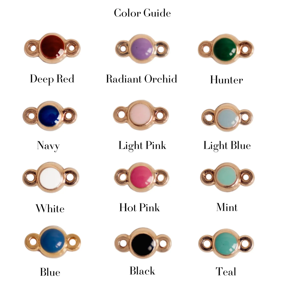 Color Dot Design Auburn Connectors | 4 Pack | 14K Gold Filled Yellow by Sunstone Welders