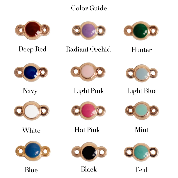Color Dot Design Auburn Connectors | 4 Pack | 14K Gold Filled Yellow by Sunstone Welders