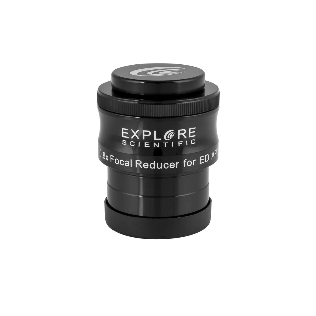 ED80 Essential Series Air-Spaced Triplet Refractor Telescope with 0.8x Focal Reducer and iEXOS-100-2 PMC-Eight Equatorial Tracker System by Explore Scientific