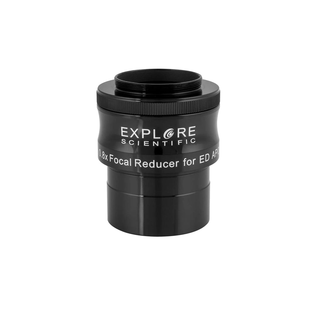 ED80 Essential Series Air-Spaced Triplet Refractor Telescope with 0.8x Focal Reducer and iEXOS-100-2 PMC-Eight Equatorial Tracker System by Explore Scientific