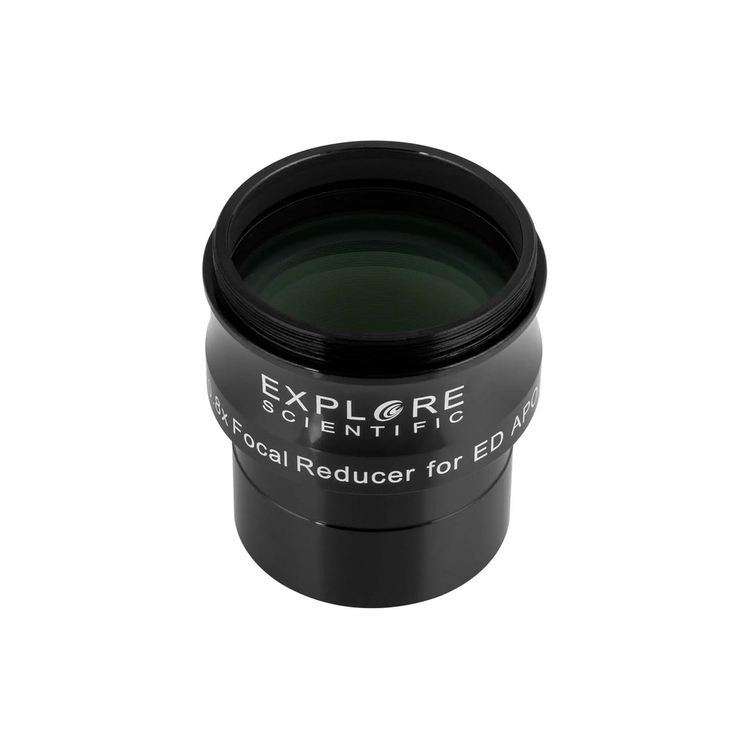 ED80 Essential Series Air-Spaced Triplet Refractor Telescope with 0.8x Focal Reducer and iEXOS-100-2 PMC-Eight Equatorial Tracker System by Explore Scientific