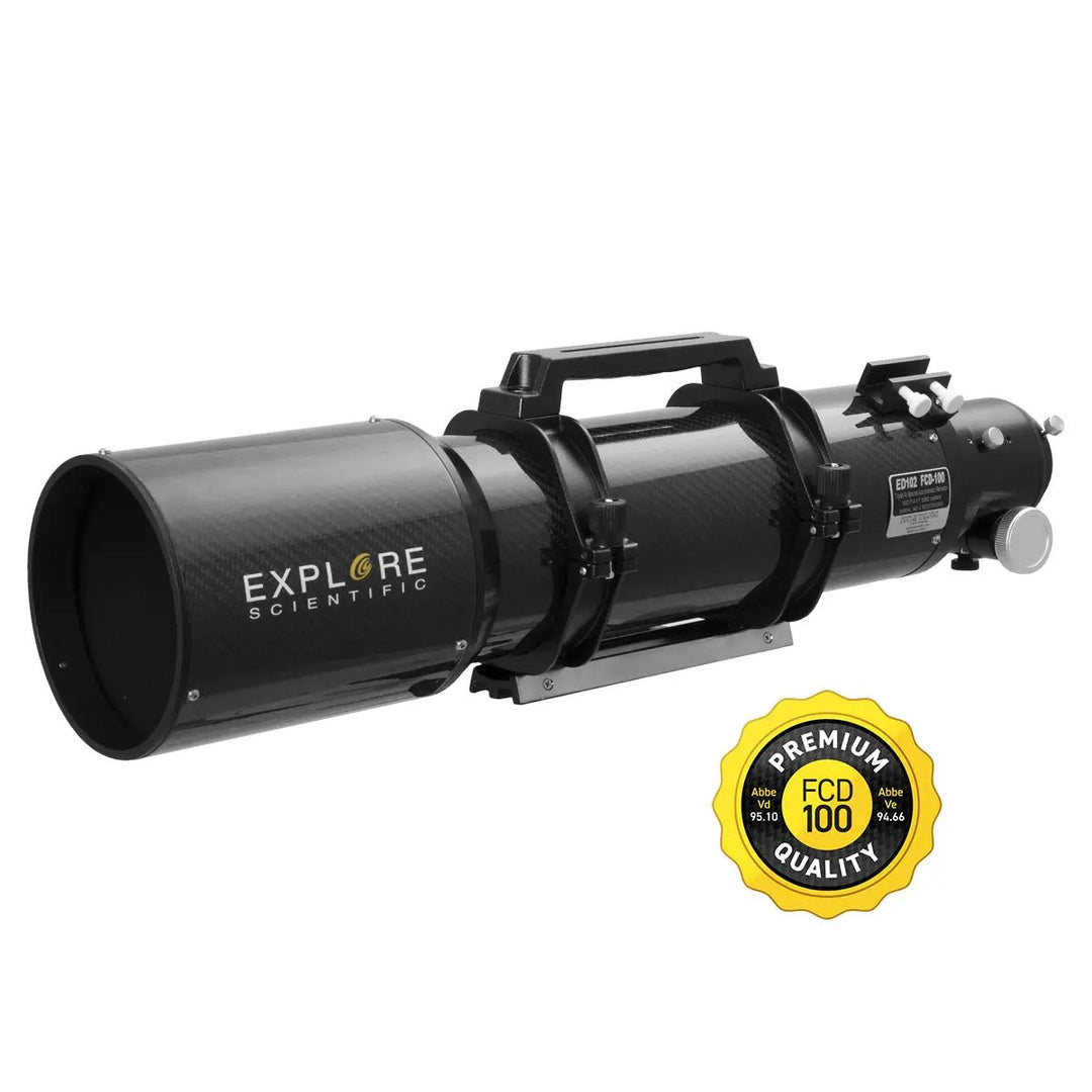 ED102-FCD100 Series Air-Spaced Triplet Telescope in Carbon Fiber by Explore Scientific