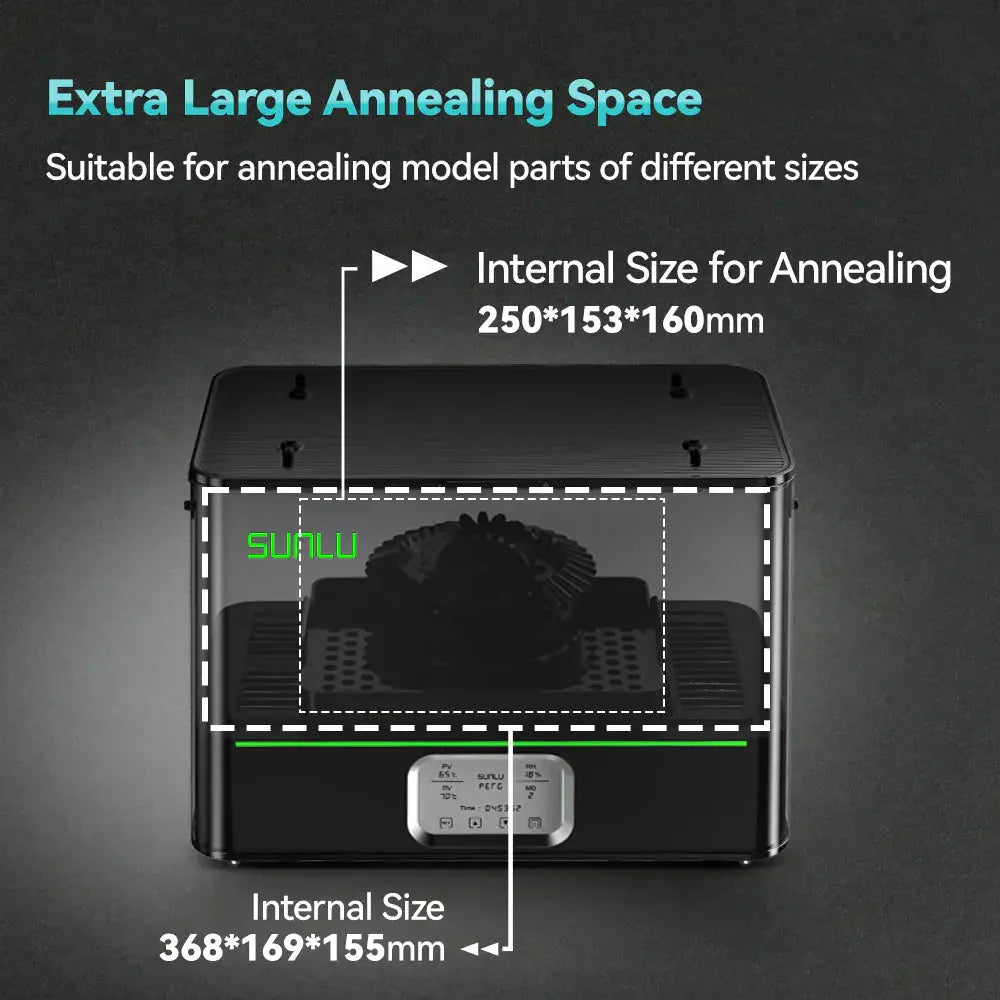 SUNLU FilaDryer E2, Professional Drying and Annealing, Up to 110℃/230°F, Born for Engineering 3D Printing Filaments by SainSmart.com
