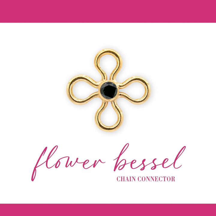 Birthstone Flower Connectors | 10mm | 14K Gold Filled Yellow by Sunstone Welders