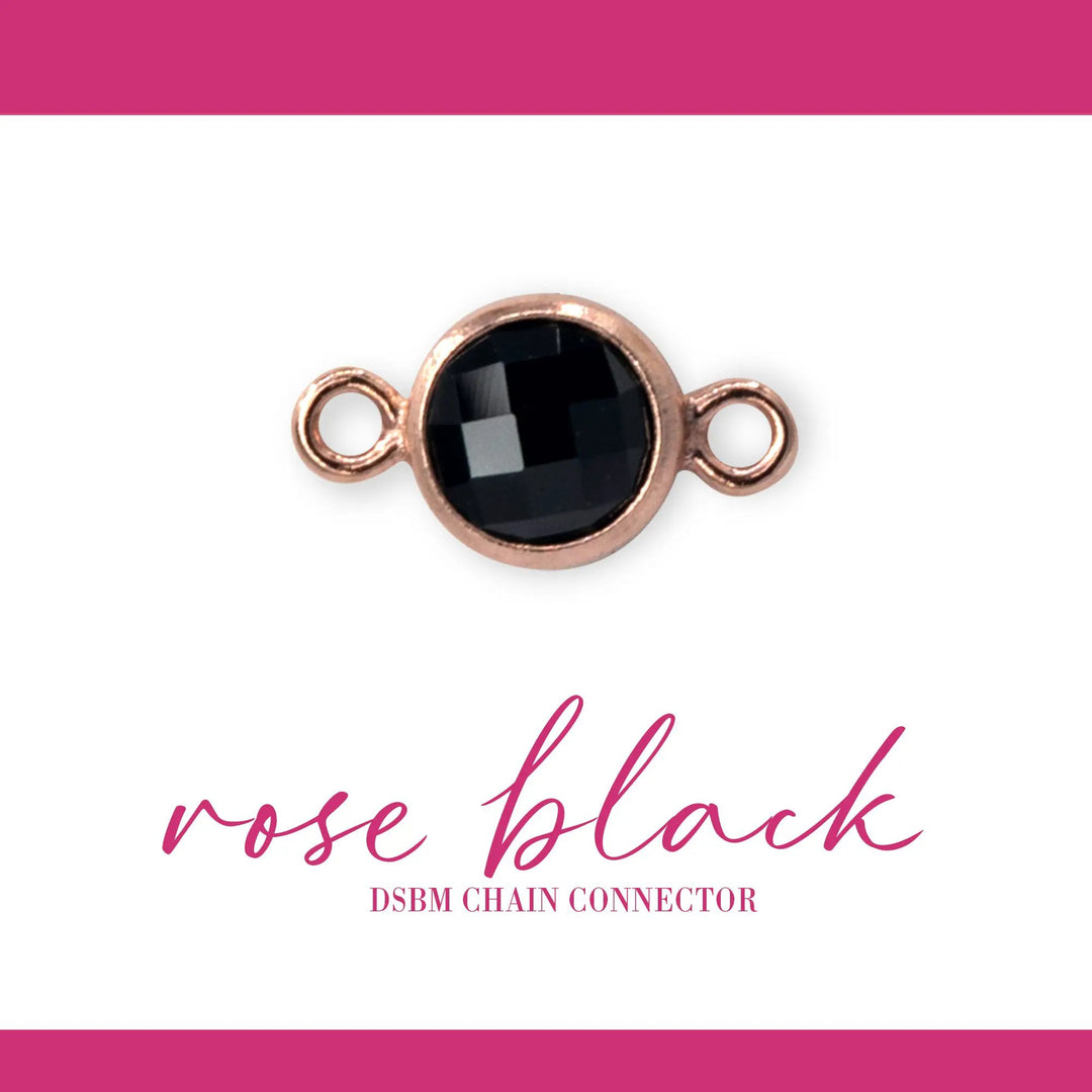 Birthstone Connectors | 4mm | 14K Gold Filled Rose by Sunstone Welders