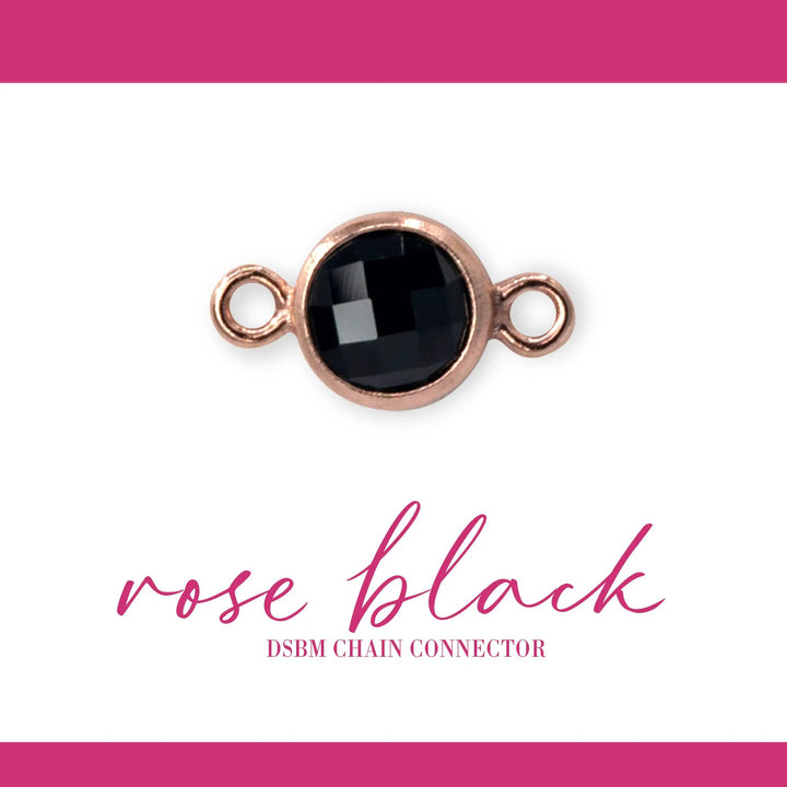 Birthstone Connectors | 4mm | 14K Gold Filled Rose by Sunstone Welders