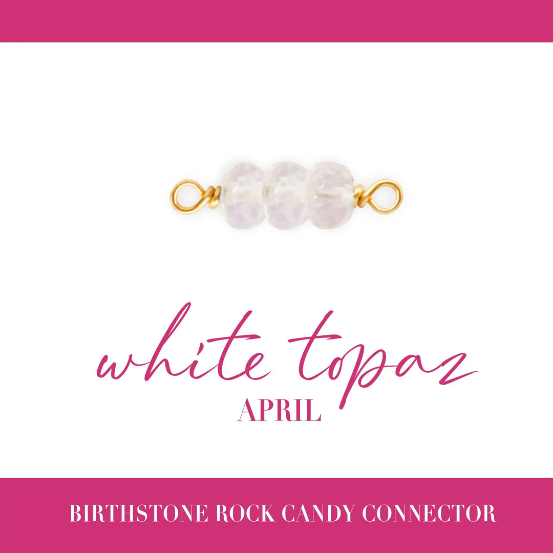 Birthstone Rock Candy Connectors | 14mm | 14K Gold Filled Yellow by Sunstone Welders