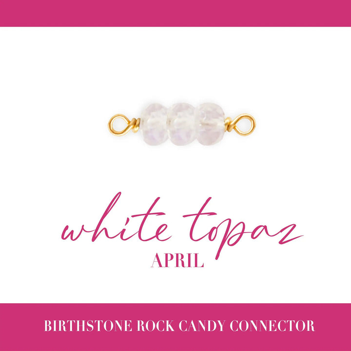 Birthstone Rock Candy Connectors | 14mm | 14K Gold Filled Yellow by Sunstone Welders