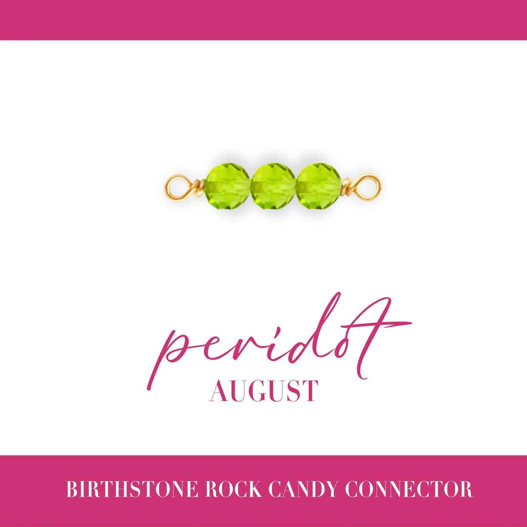 Birthstone Rock Candy Connectors | 14mm | 14K Gold Filled Yellow by Sunstone Welders