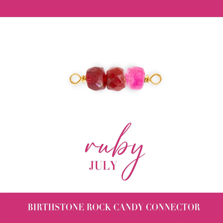 Birthstone Rock Candy Connectors | 14mm | 14K Gold Filled Yellow by Sunstone Welders