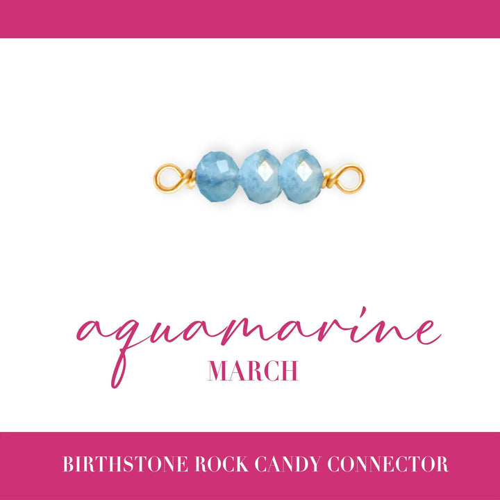 Birthstone Rock Candy Connectors | 14mm | 14K Gold Filled Yellow by Sunstone Welders