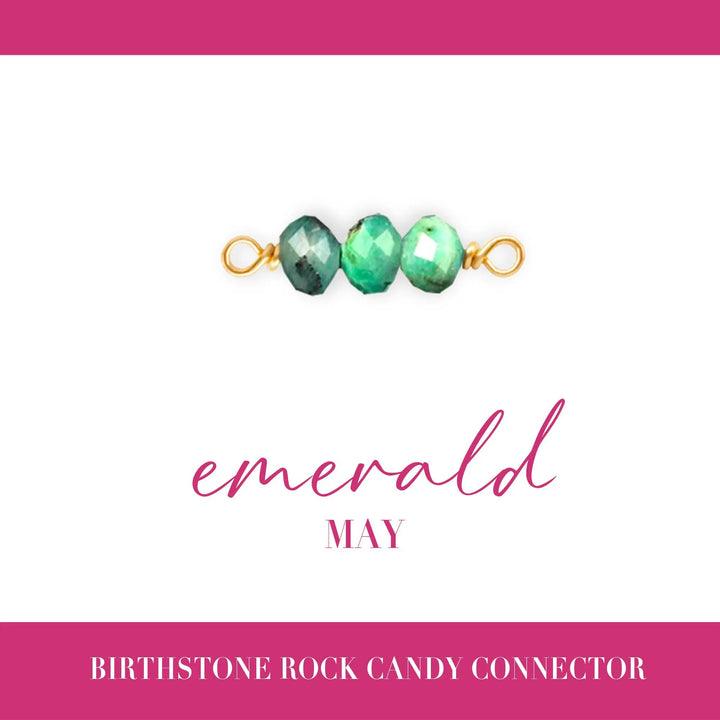 Birthstone Rock Candy Connectors | 14mm | 14K Gold Filled Yellow by Sunstone Welders