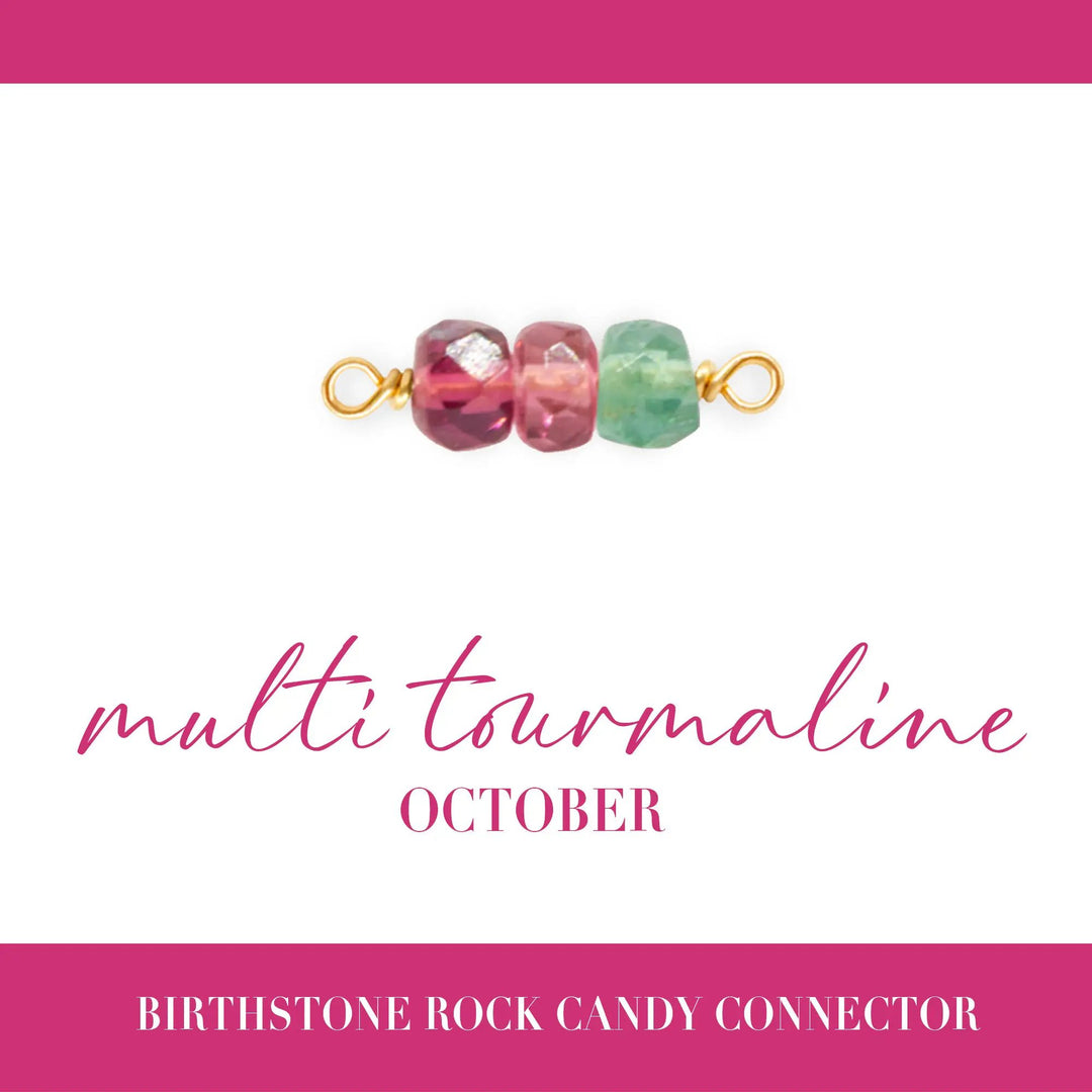 Birthstone Rock Candy Connectors | 14mm | 14K Gold Filled Yellow by Sunstone Welders