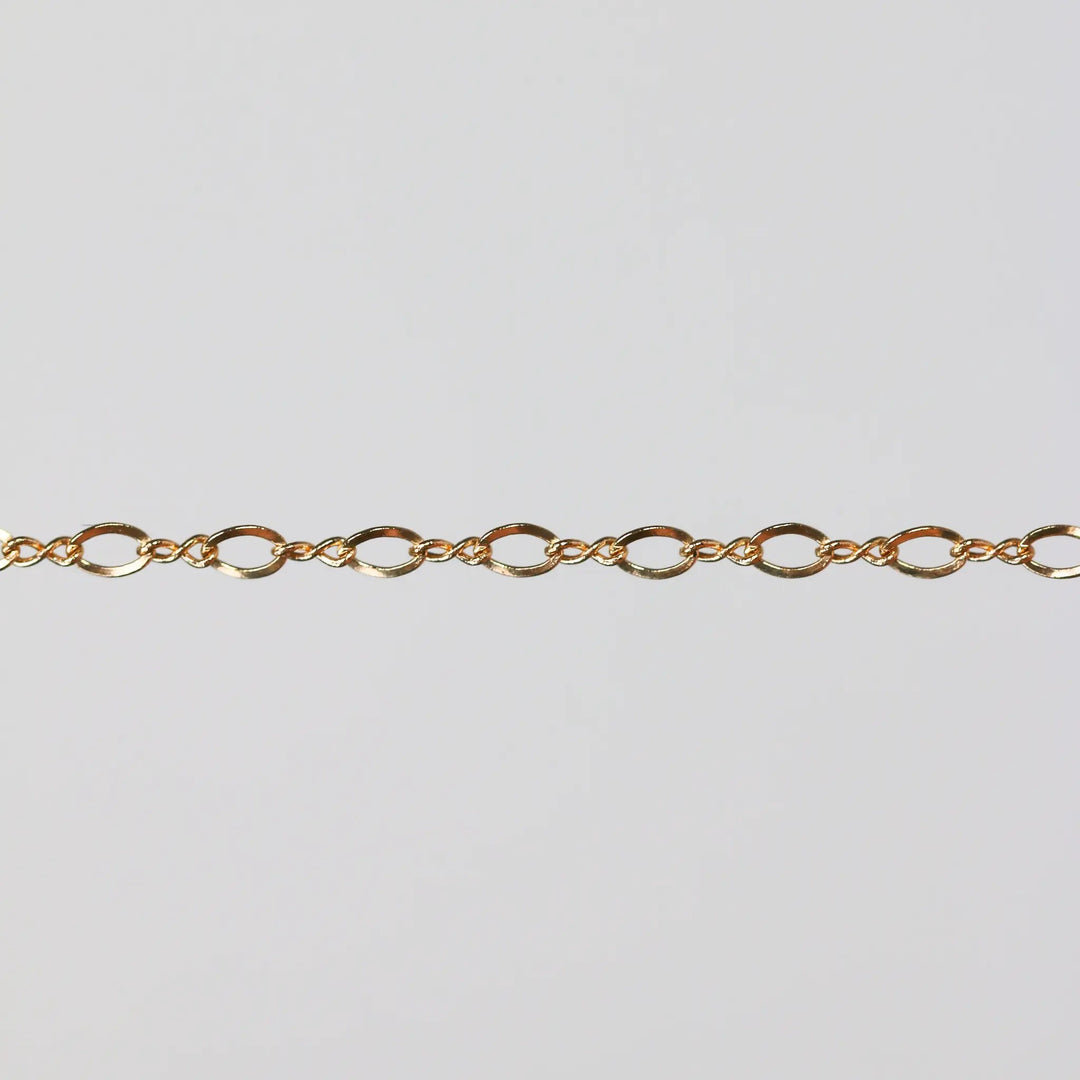 Grace Permanent Jewelry Chain, Figure 8 Design, Figure 8 Links, Available in Gold Options and Silver by Sunstone Welders