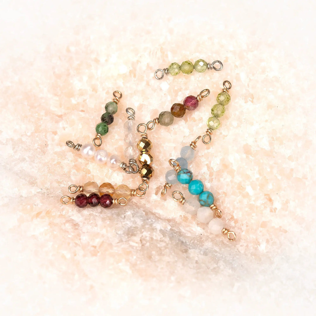 Birthstone Rock Candy Connectors | 14mm | 14K Gold Filled Yellow by Sunstone Welders