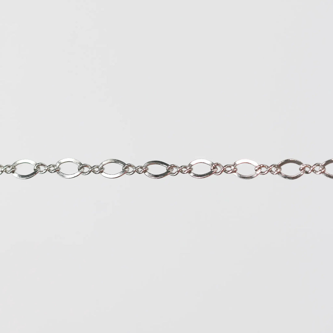 Grace Permanent Jewelry Chain, Figure 8 Design, Figure 8 Links, Available in Gold Options and Silver by Sunstone Welders