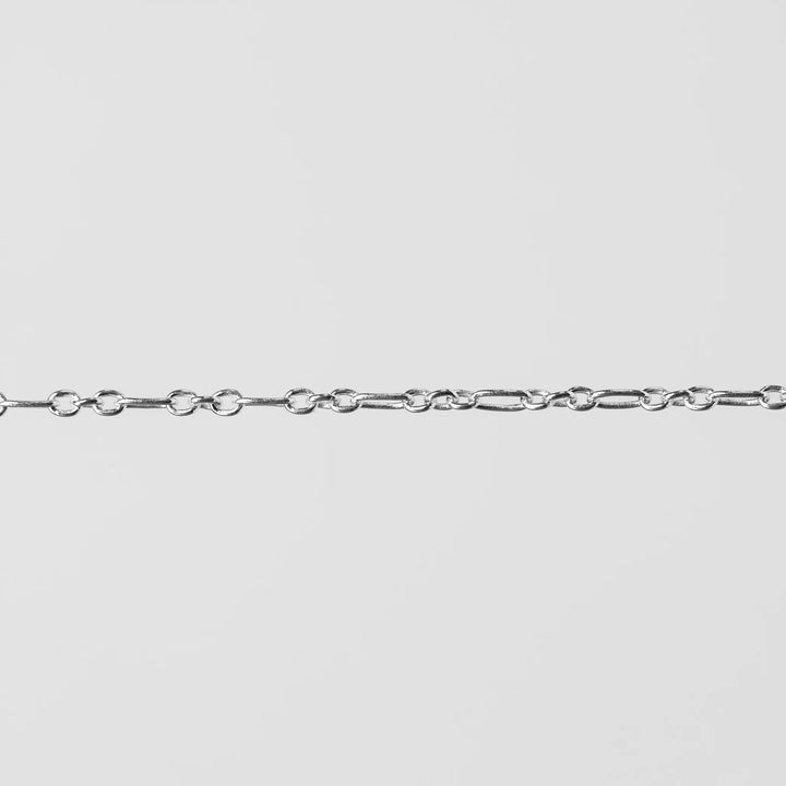 Iris Permanent Jewelry Chain, Figaro Design, Round and Oval Links, Available in Gold Filled and Silver by Sunstone Welders