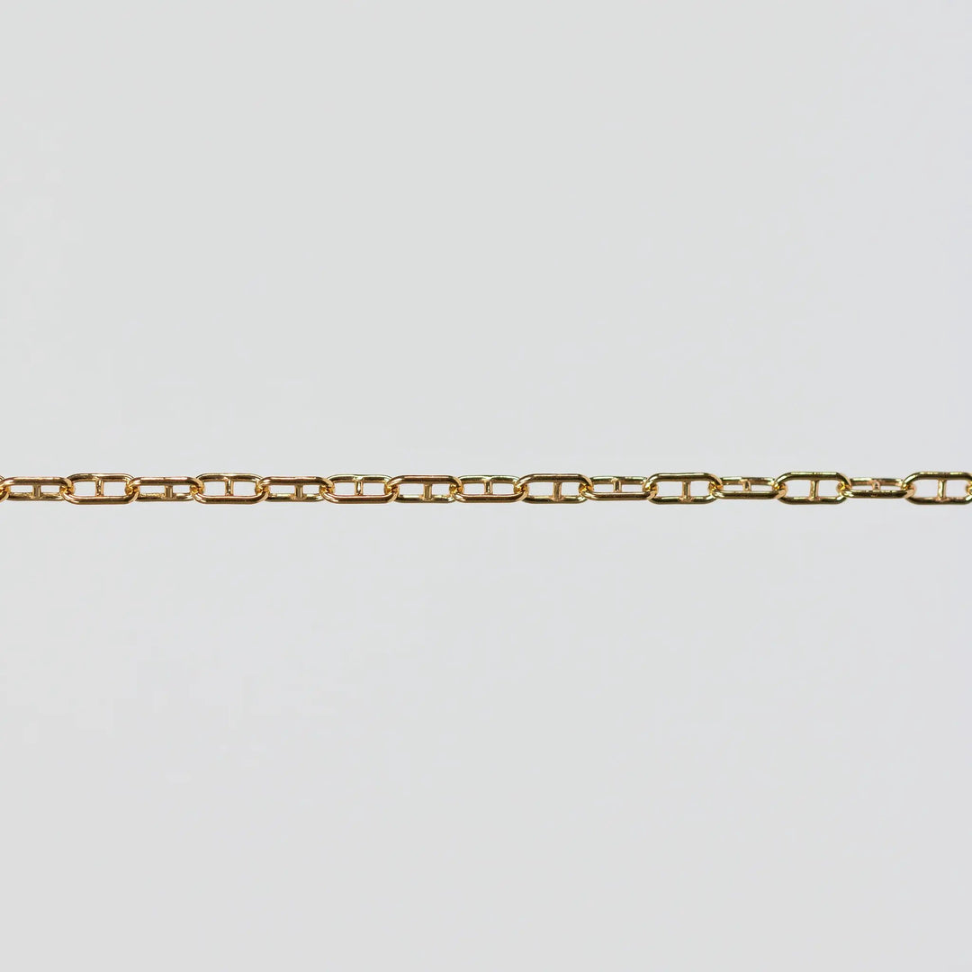 Karla Permanent Jewelry Chain, Mariner Links, Available in Silver and Gold Filled by Sunstone Welders