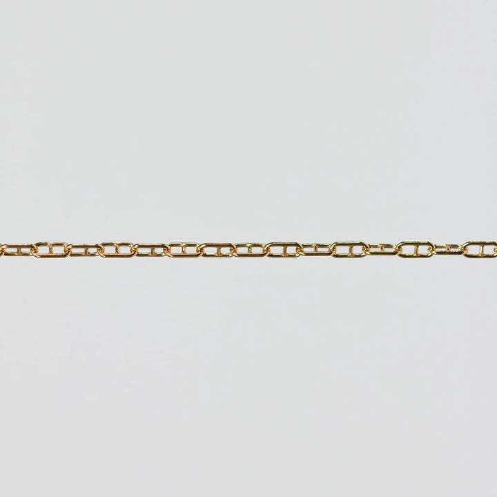 Karla Permanent Jewelry Chain, Mariner Links, Available in Silver and Gold Filled by Sunstone Welders