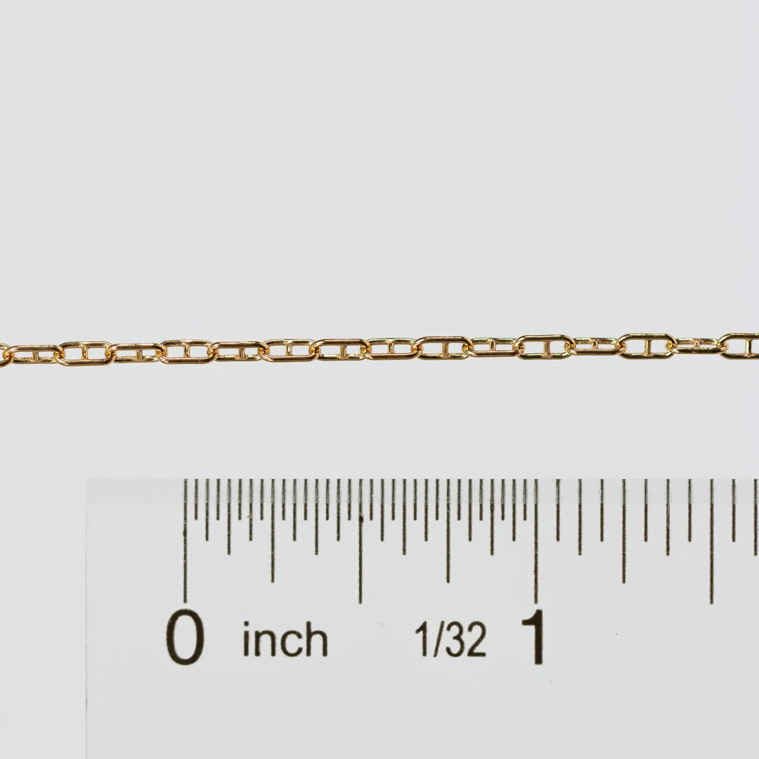 Karla Permanent Jewelry Chain, Mariner Links, Available in Silver and Gold Filled by Sunstone Welders