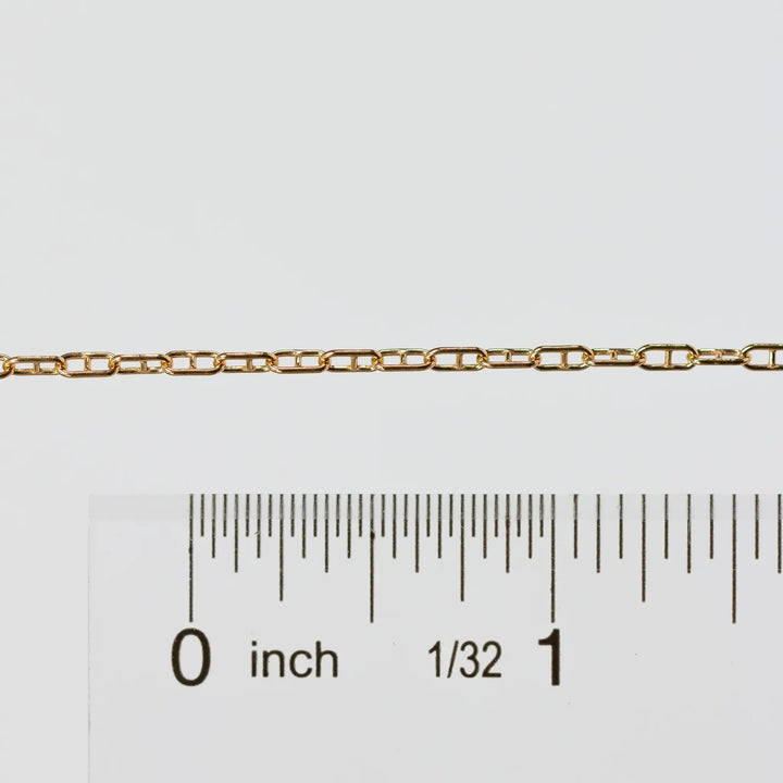 Karla Permanent Jewelry Chain, Mariner Links, Available in Silver and Gold Filled by Sunstone Welders