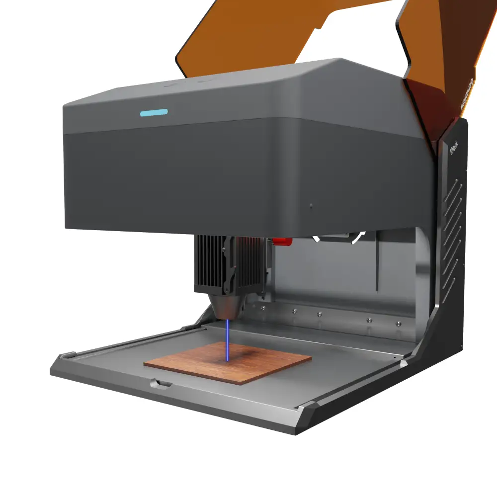 Kiosk Laser Engraver Machine, Compact, Open-to-use, 2.5W/5W/10W, Home Laser Cutter with Acrylic Enclosure by SainSmart.com