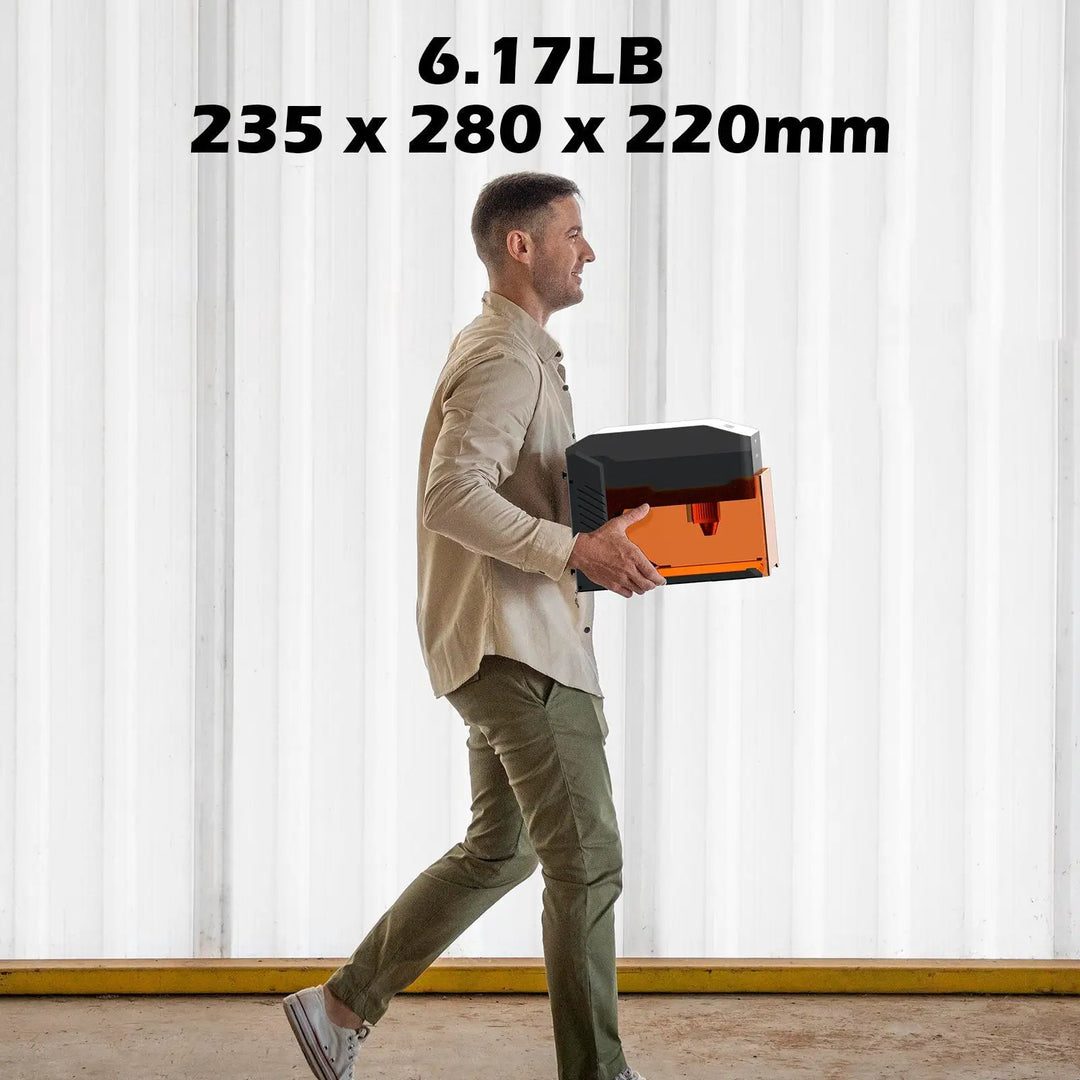 Kiosk Laser Engraver Machine, Compact, Open-to-use, 2.5W/5W/10W, Home Laser Cutter with Acrylic Enclosure by SainSmart.com