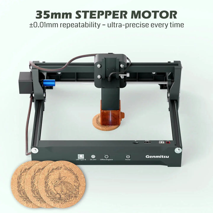 Kortek Laser Engraver Machine, 2.5W/5W/10W, ±0.01mm High Precision, IR Laser Compatible, Portable CNC Laser Cutter by SainSmart.com